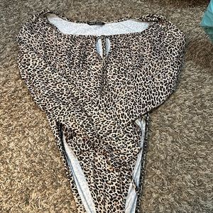 shein cheetah print bodysuit